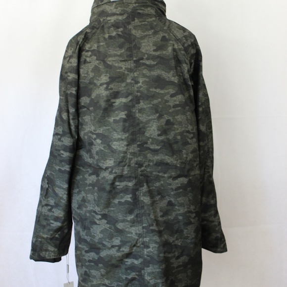 Calvin Klein Camo-Print Walker Rain Jacket Coat S - Picture 4 of 8